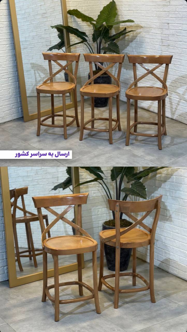 صندلی اوپن لهستانی با چوب راش