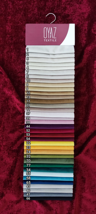 رنگبندی پارچه (قسمت توضیحات کد مخصوص رنگ چوب ذکر شود)