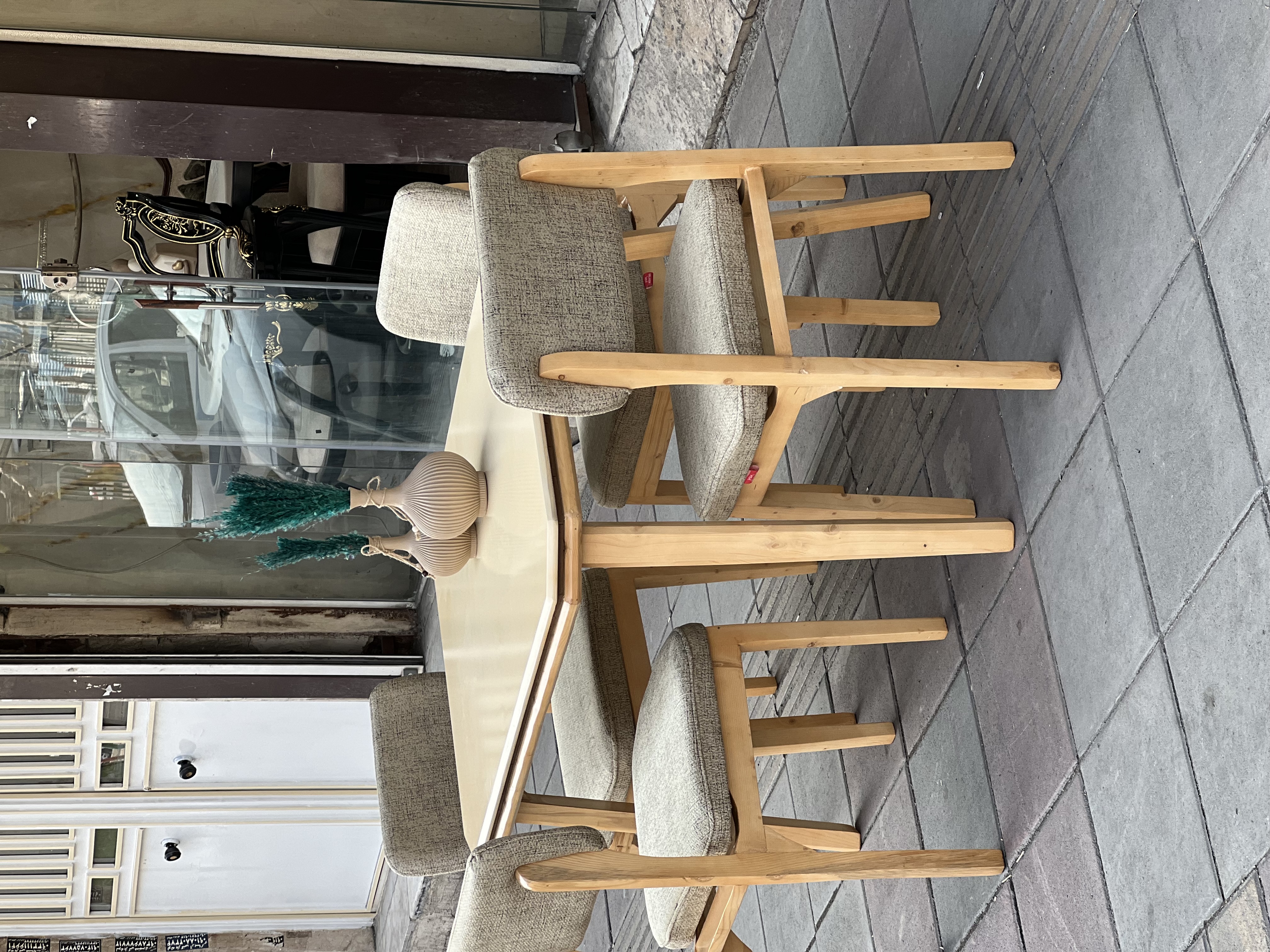 نهارخوری ۴نفره مدل پرومکس چوب روس