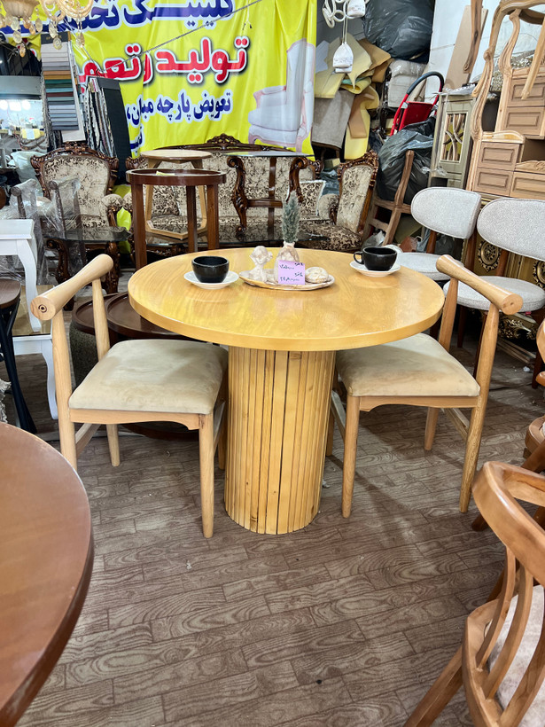 صبحانه خوری دونفره اقتصادی مدل تاک چوب راش