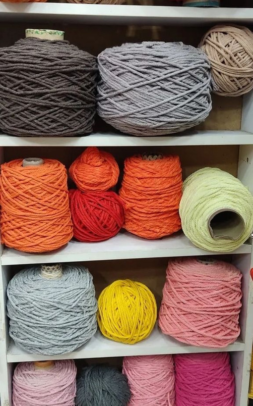 کوسن مکرومه بافی مربع و مستطیل