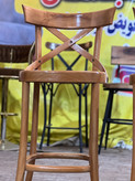 صندلی اوپن لهستانی ضربدری رنگ عسلی چوب راش